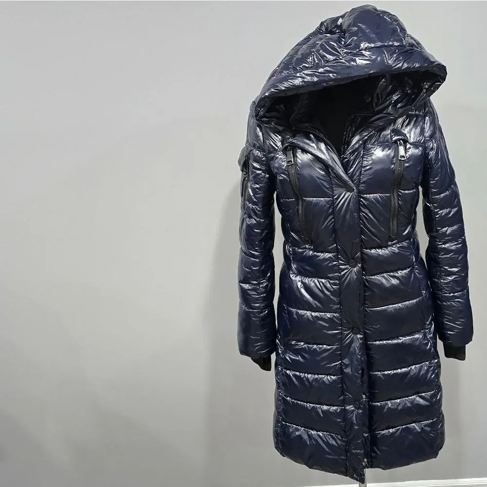 DKNY Shiny Black Puffer Jacket